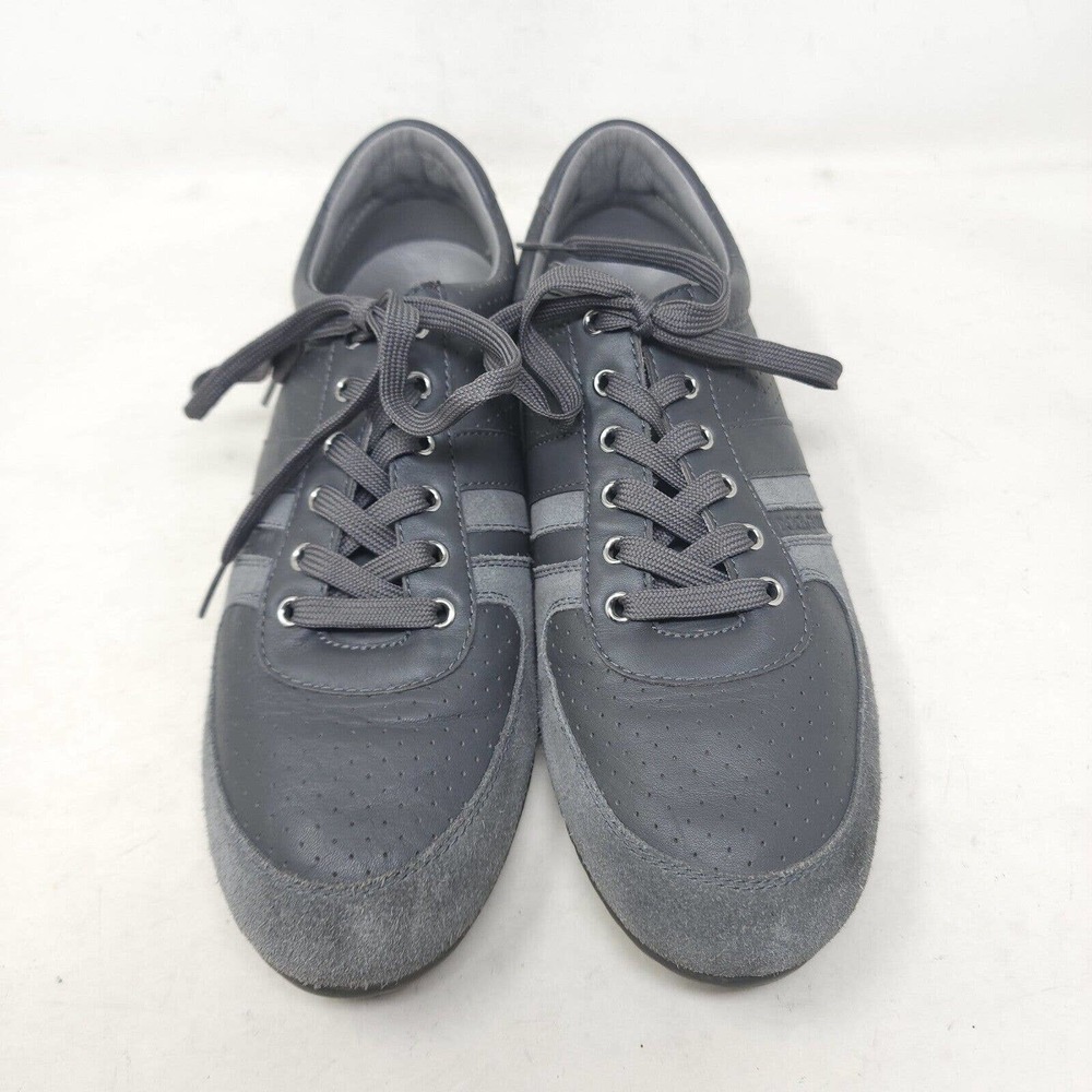 Dolce Gabbana Mens Sneakers CS0904 Gray Suede Leather Casual Trainers Shoes 10 - Picture 6 of 11